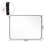 122cm W Aluminum Frame Bathroom Vanity Wall Mirror with Rounded Corner Bathroom Mirrors Living and Home 