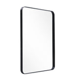 122cm W Aluminum Frame Bathroom Vanity Wall Mirror with Rounded Corner Bathroom Mirrors Living and Home 80cm W x 3.5cm D x 60cm H 
