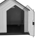 Waterproof Plastic Dog House Pet Kennel with Door Dog Houses Living and Home 