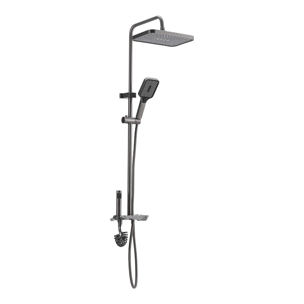 3ft H Thermostatic Shower Set with High-Pressure Spray Gun Shower Systems Living and Home 