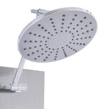 4 in 1 Adjustable Stainless Steel Shower Panel System with Body Massage Jets and Handle Shower Systems Living and Home 