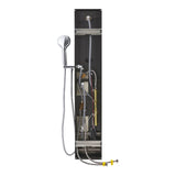 4 in 1 Adjustable Stainless Steel Shower Panel System with Body Massage Jets and Handle Shower Systems Living and Home 