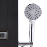 4 in 1 Adjustable Stainless Steel Shower Panel System with Body Massage Jets and Handle Shower Systems Living and Home 