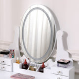 135cm H Makeup Vanity Desk Set with LED Lighting Dressing Tables Living and Home 