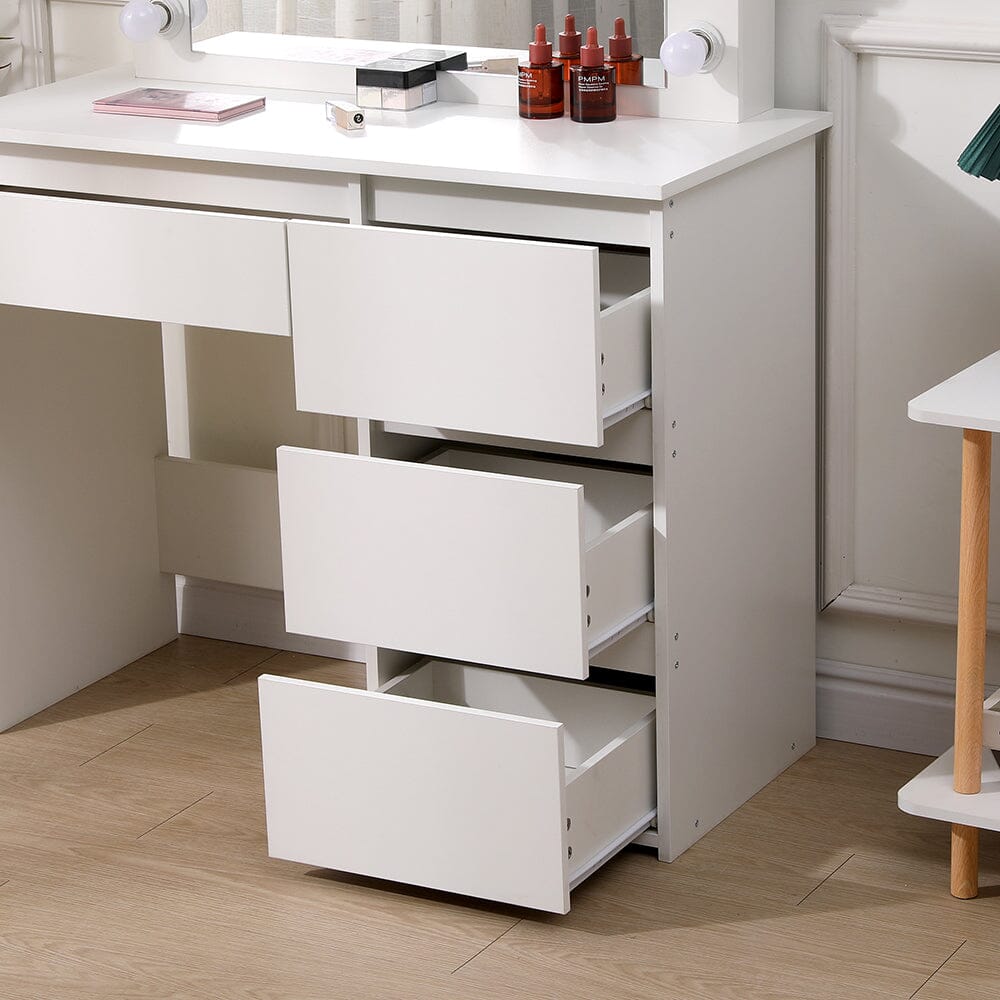 43cm D Hollywood Dressing Table with Large Lighted Mirror Dressing Tables Living and Home 