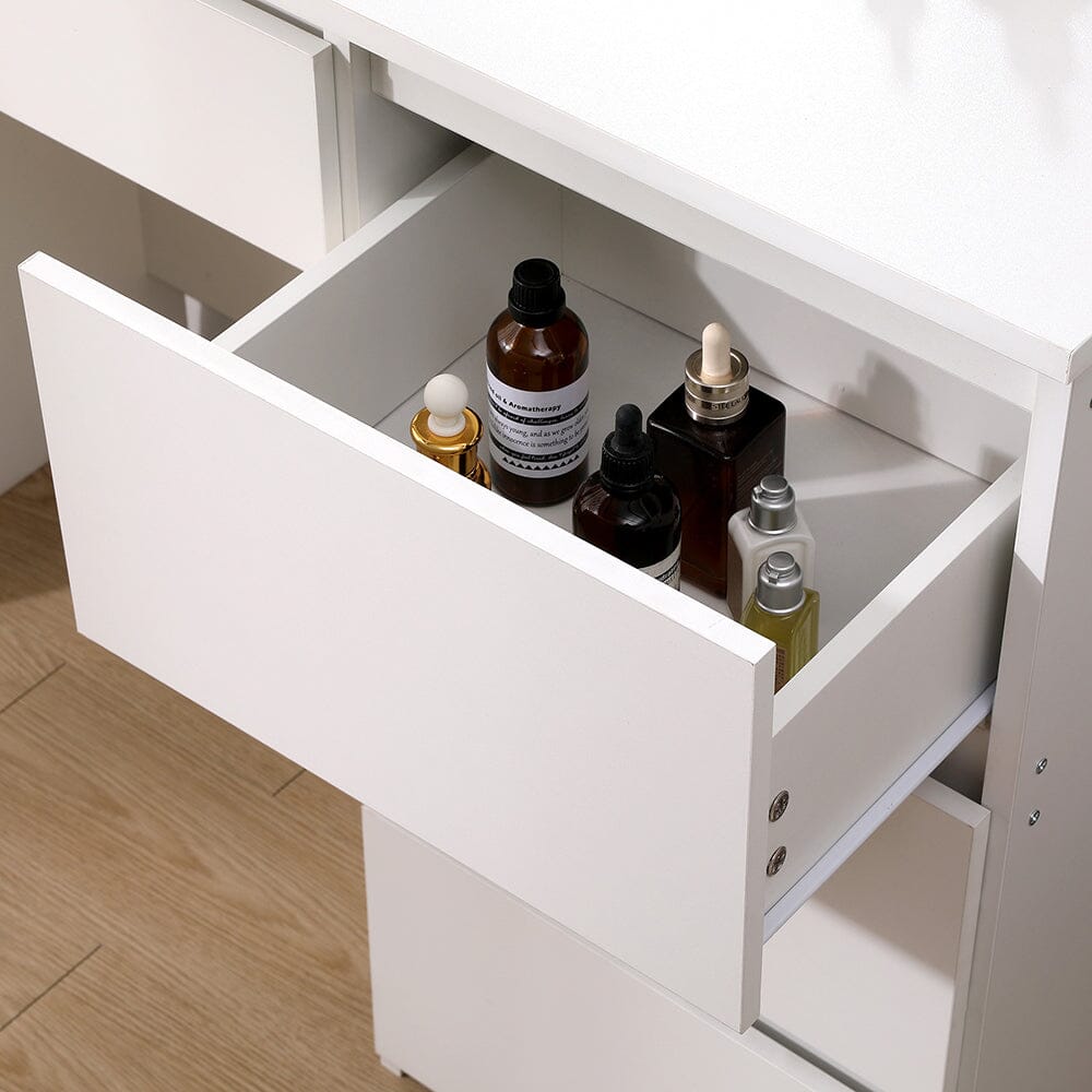 43cm D Hollywood Dressing Table with Large Lighted Mirror Dressing Tables Living and Home 