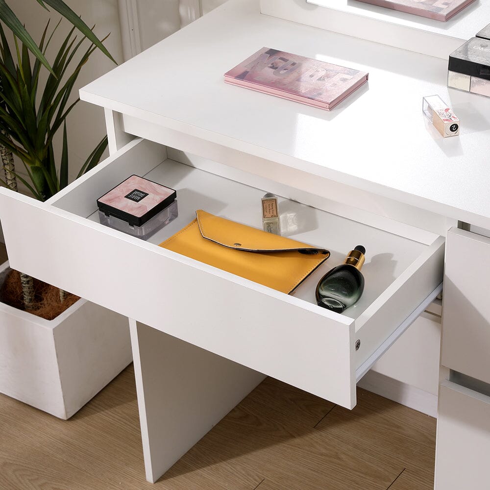 43cm D Hollywood Dressing Table with Large Lighted Mirror Dressing Tables Living and Home 