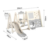 8-in-1 Toddler Swing and Slide Set with Whiteboard and Building Block Baseplate Living and Home 