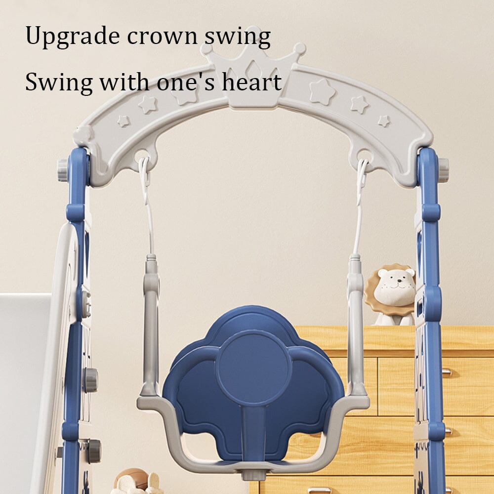 Toddler Kids 3-in-1 Plastic Climber and Swing Set Living and Home 