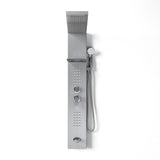 5 Function Silver Shower Panel Bathroom Shower System with Hand Shower Head Shower Systems Living and Home 