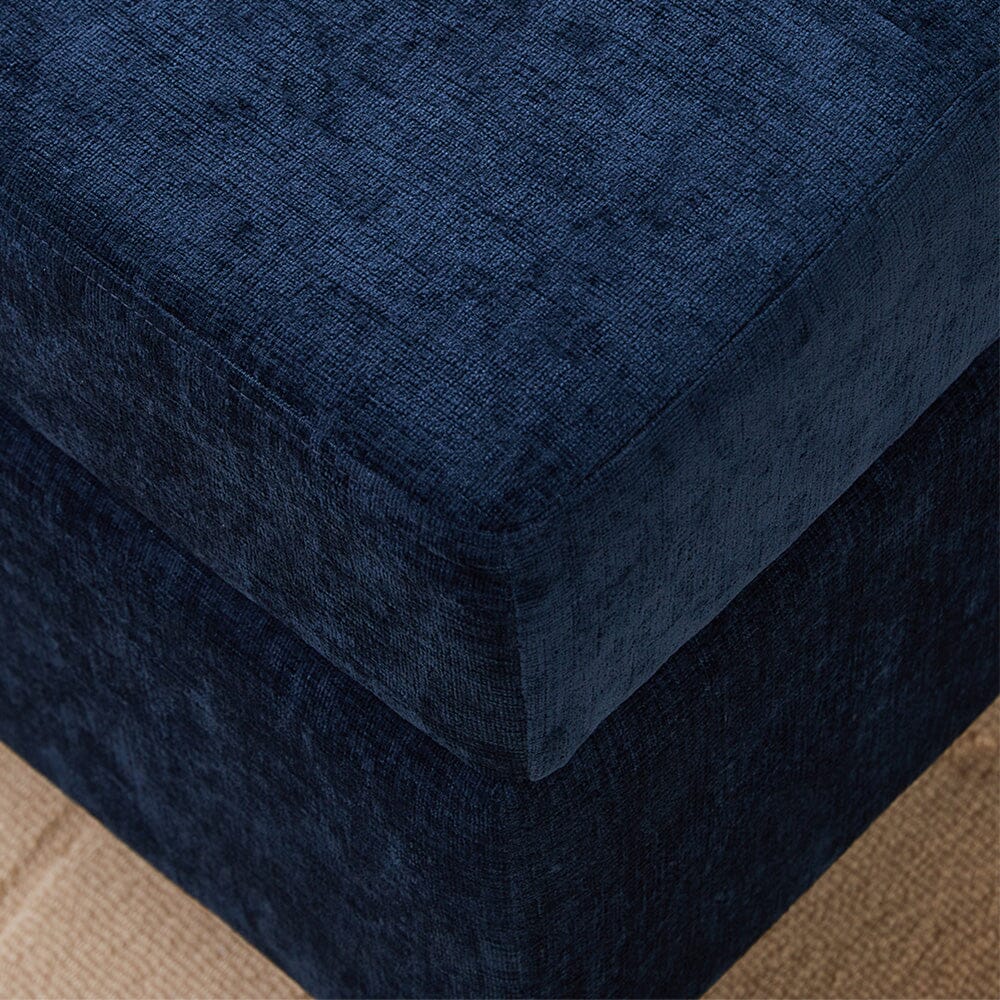 Chenille Upholstered Storage Ottoman with Lift-Up Lid and Solid Wood Legs Living and Home 