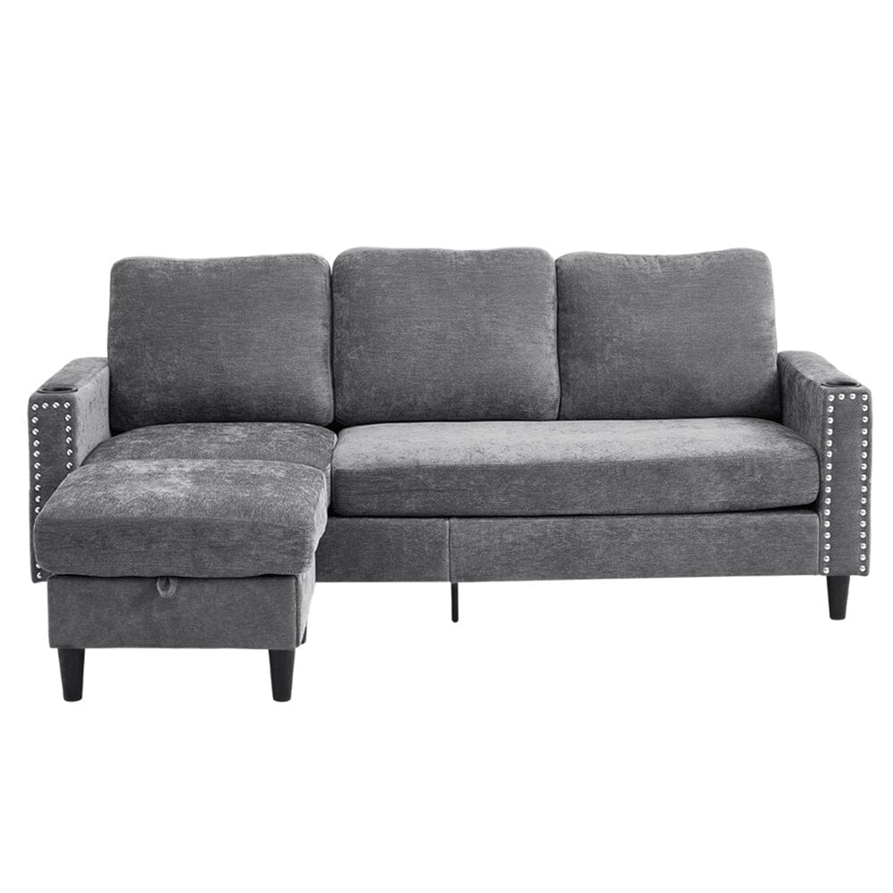 Plush Upholstered 3-Seater Sofa With Reinforced Frame Living and Home 