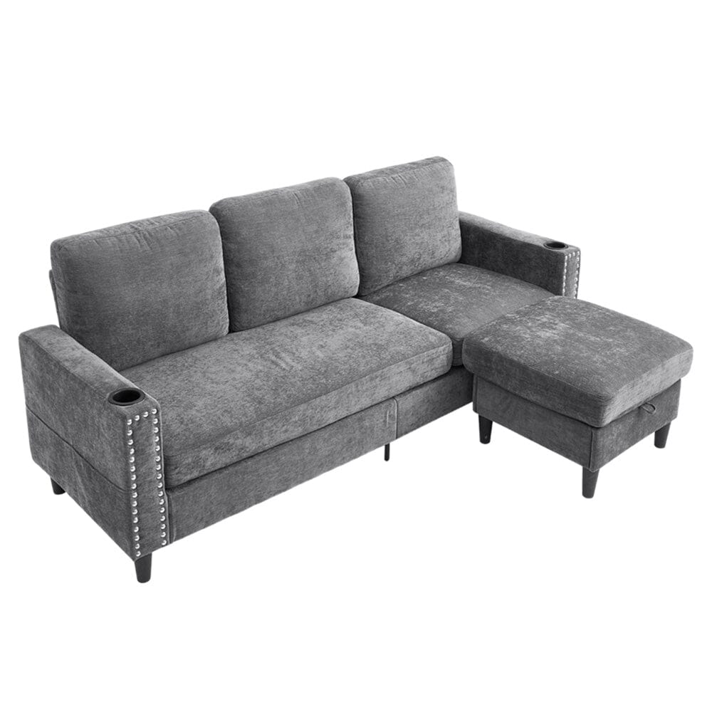 Plush Upholstered 3-Seater Sofa With Reinforced Frame Living and Home 