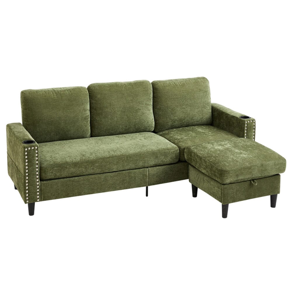 Plush Upholstered 3-Seater Sofa With Reinforced Frame Living and Home 