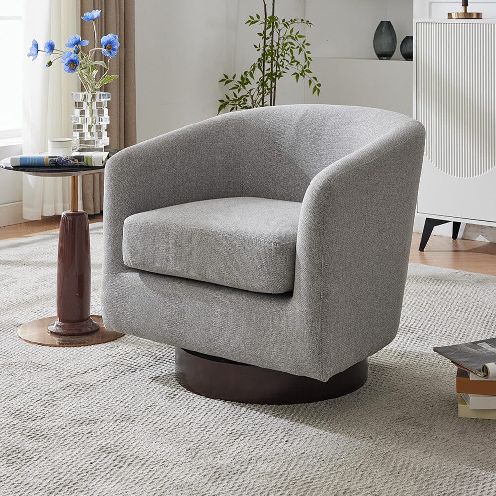 Upholstered Swivel Accent Chair Collection Living and Home 