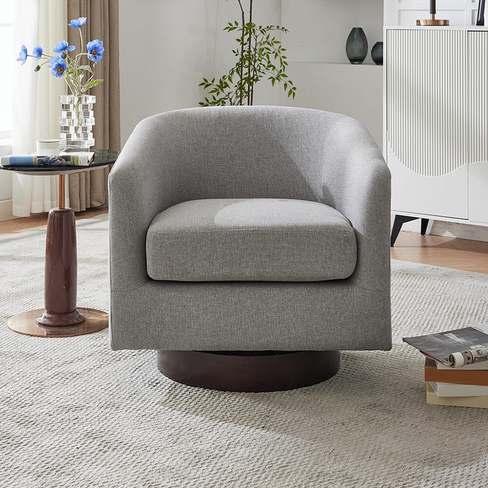 Upholstered Swivel Accent Chair Collection Living and Home 