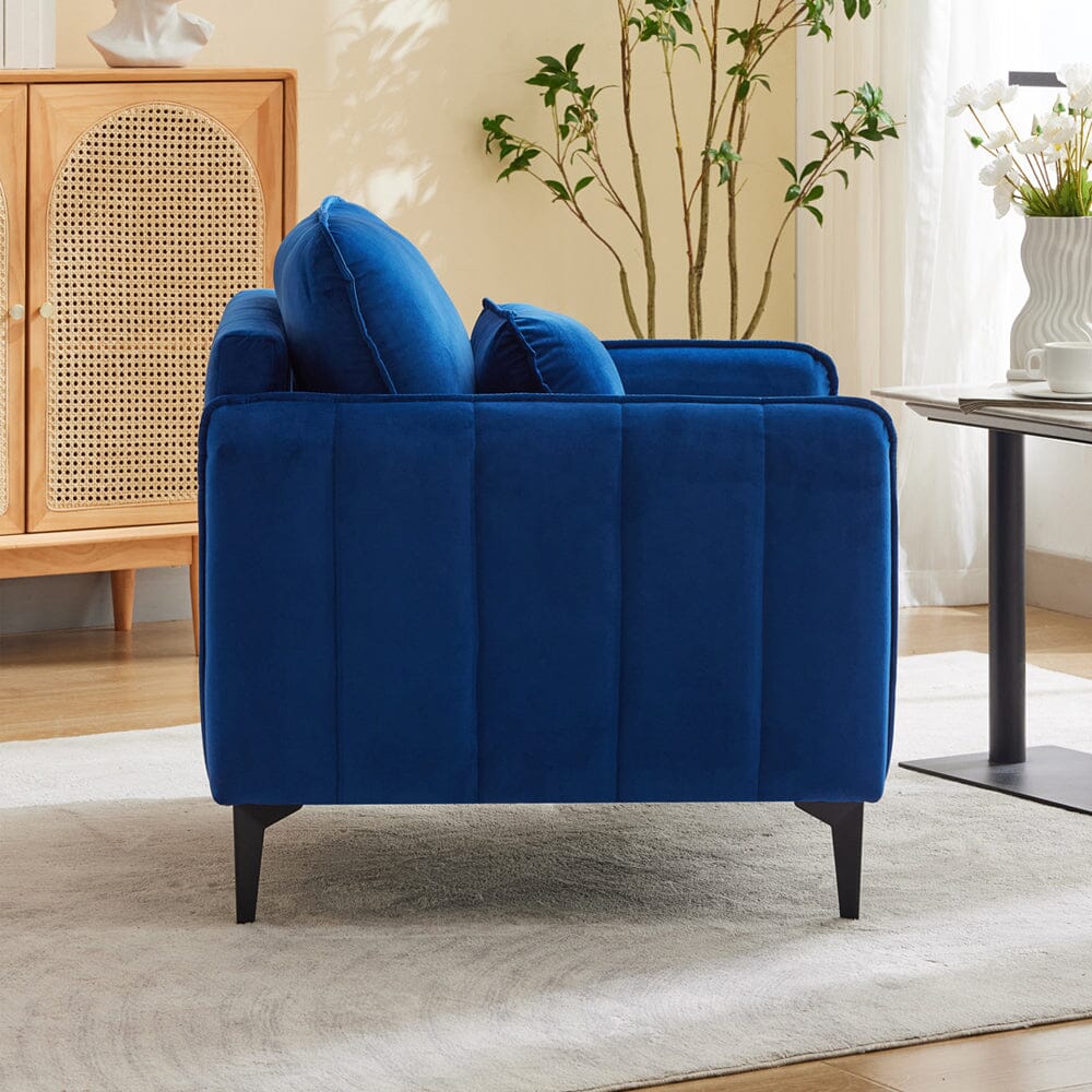 Upholstered Accent Chair (Model 02) With Detachable Pillow & Lumbar Support Living and Home 