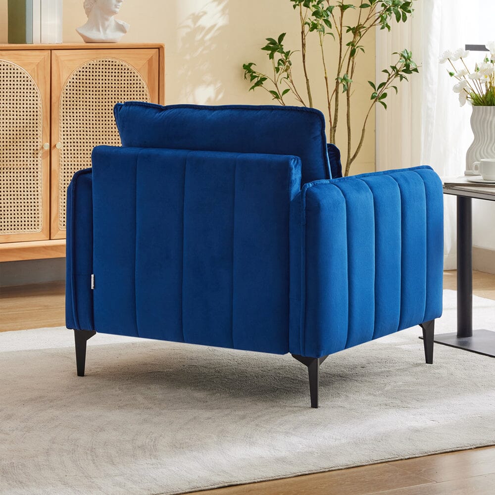Upholstered Accent Chair (Model 02) With Detachable Pillow & Lumbar Support Living and Home 