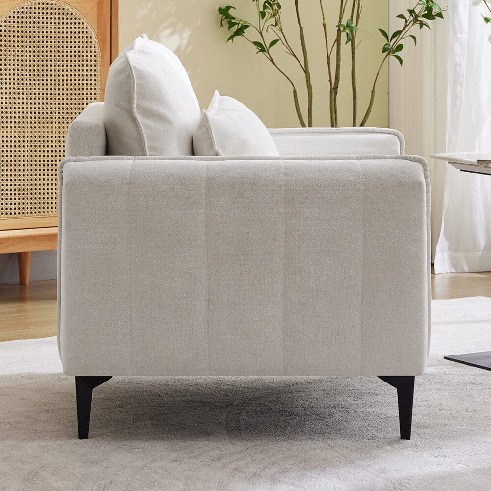 Upholstered Accent Chair (Model 02) With Detachable Pillow & Lumbar Support Living and Home 