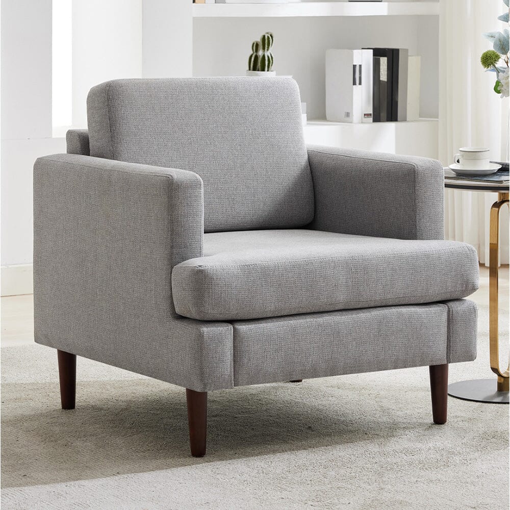 Upholstered Accent Chair (Model 04) With Detachable Pillows & Reinforced Frame Living and Home 