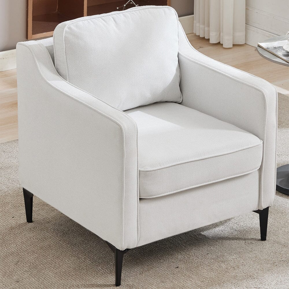 Upholstered Accent Chair (Model 05) With Detachable Pillows & Reinforced Frame Living and Home 
