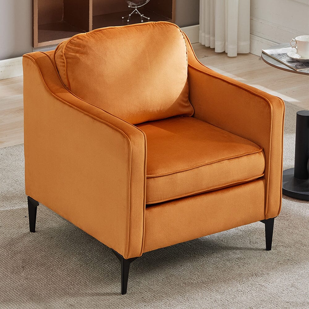 Upholstered Accent Chair (Model 05) With Detachable Pillows & Reinforced Frame Living and Home 