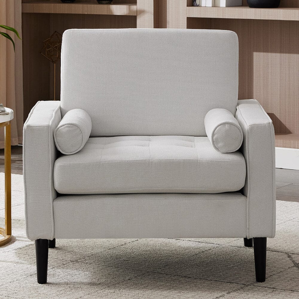 Upholstered Accent Chair (Model 06) With Detachable Pillows & Reinforced Frame Living and Home 