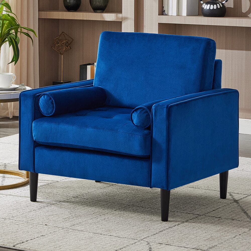 Upholstered Accent Chair (Model 06) With Detachable Pillows & Reinforced Frame Living and Home 