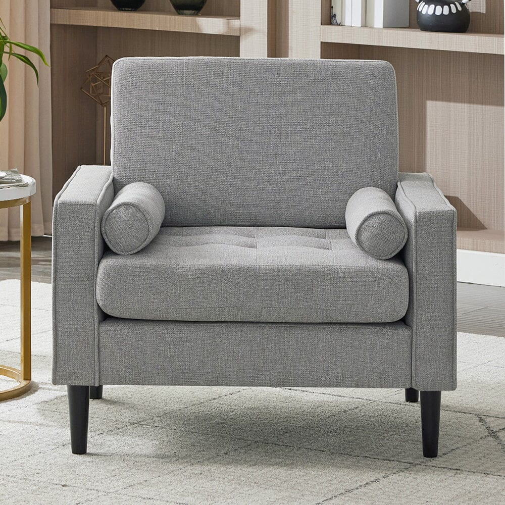 Upholstered Accent Chair (Model 06) With Detachable Pillows & Reinforced Frame Living and Home 