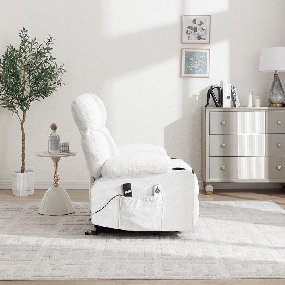 Electric Recliner Chair (Model 02) with Massage Heating Function and Cup Holders Living and Home 