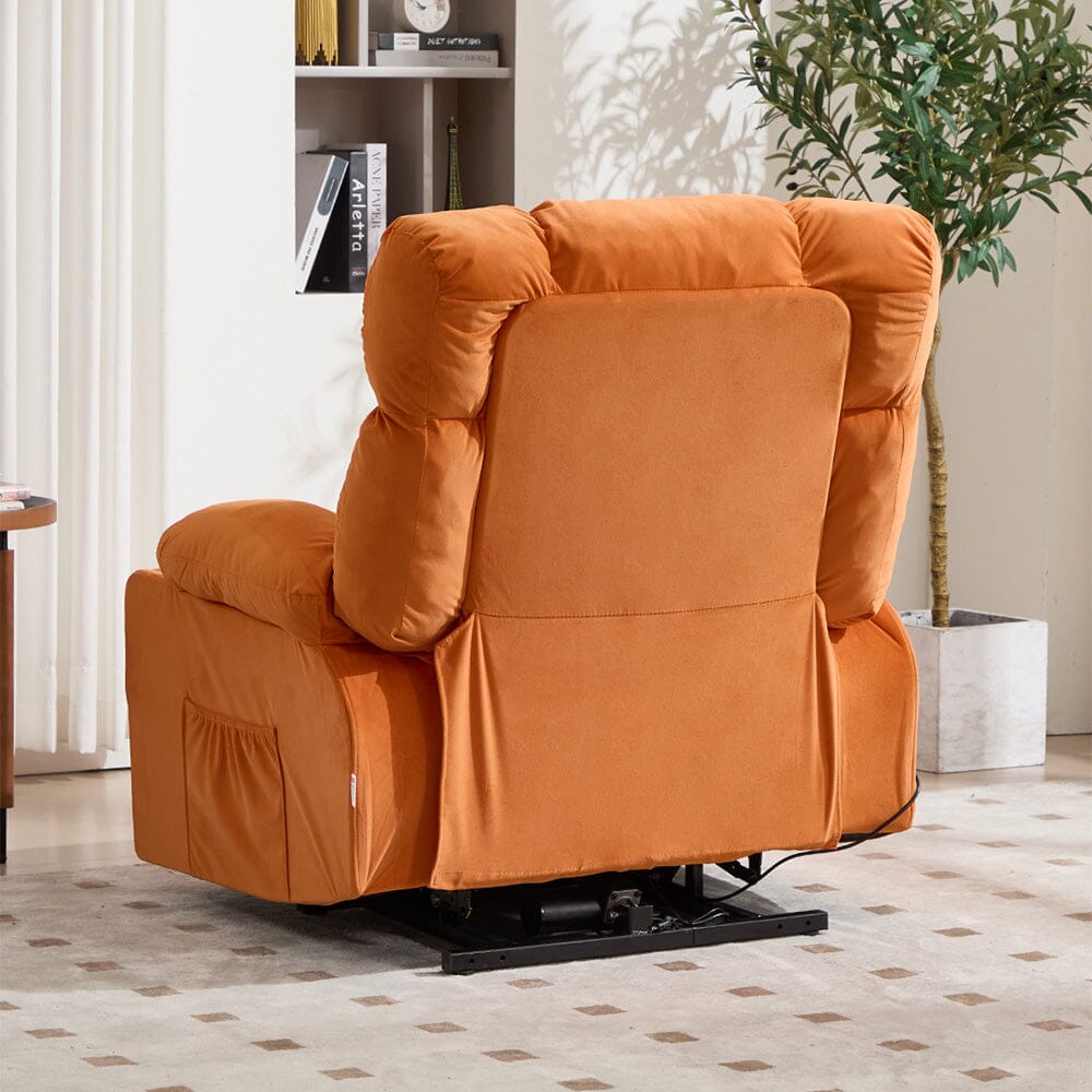 Electric Recliner Chair (Model 02) with Massage Heating Function and Cup Holders Living and Home 