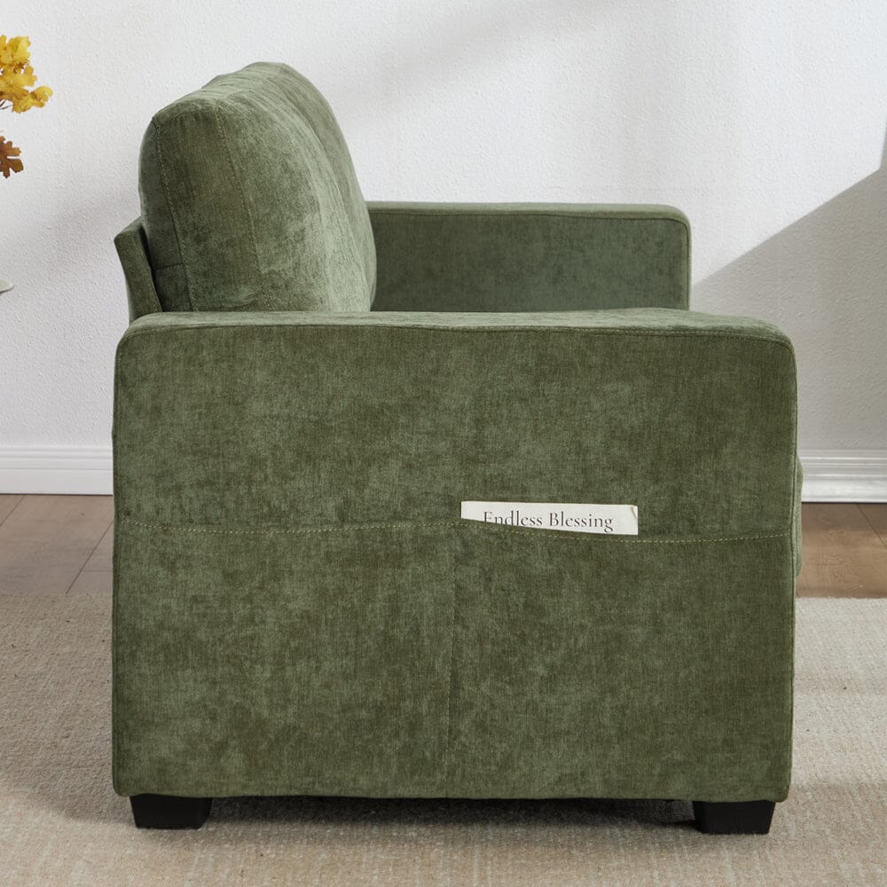Three-Seater Two-Seat Sofa with USB Ports and Chenille Upholstery Living and Home 