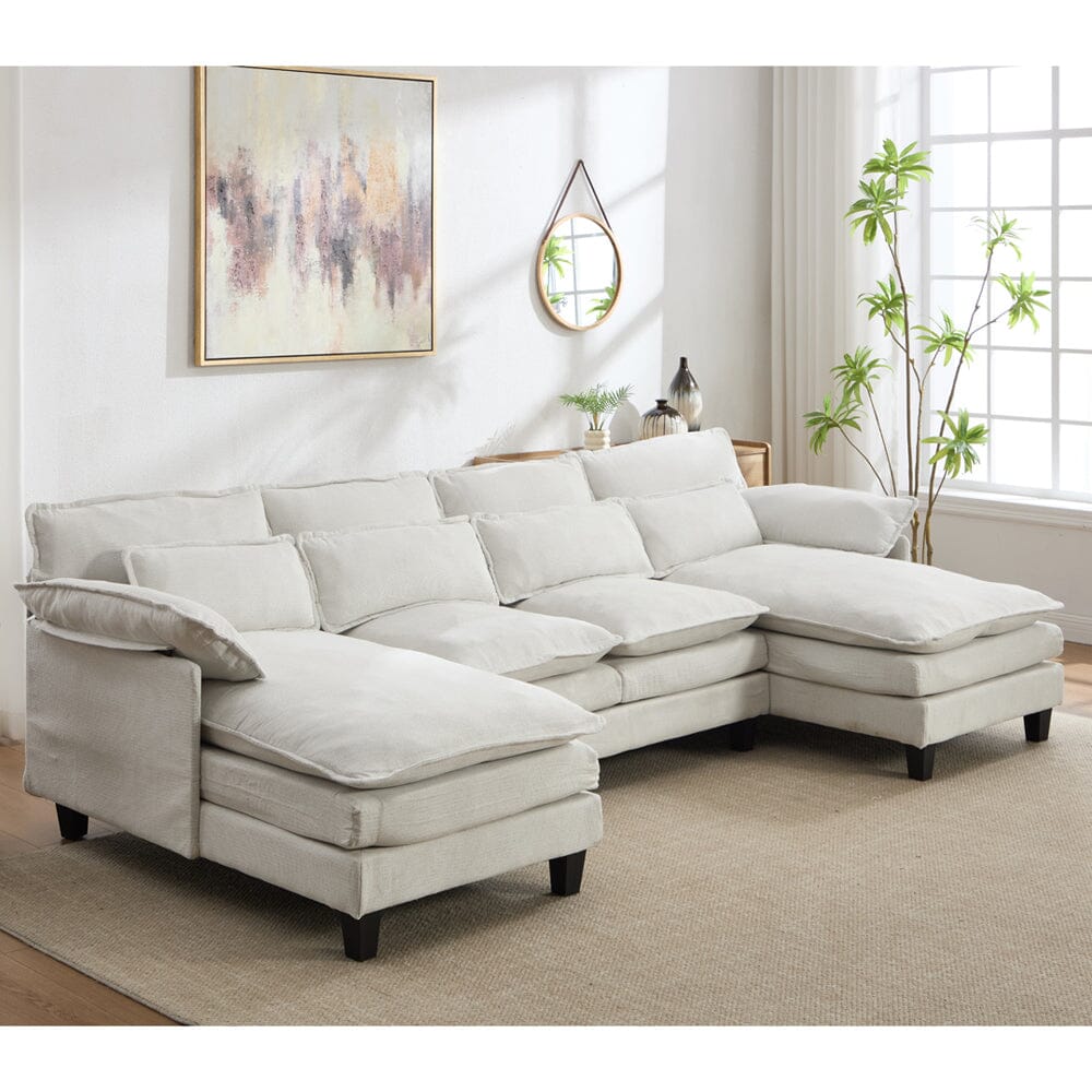 Modular Sofa with Chenille Upholstery and Customizable Configuration Living and Home 