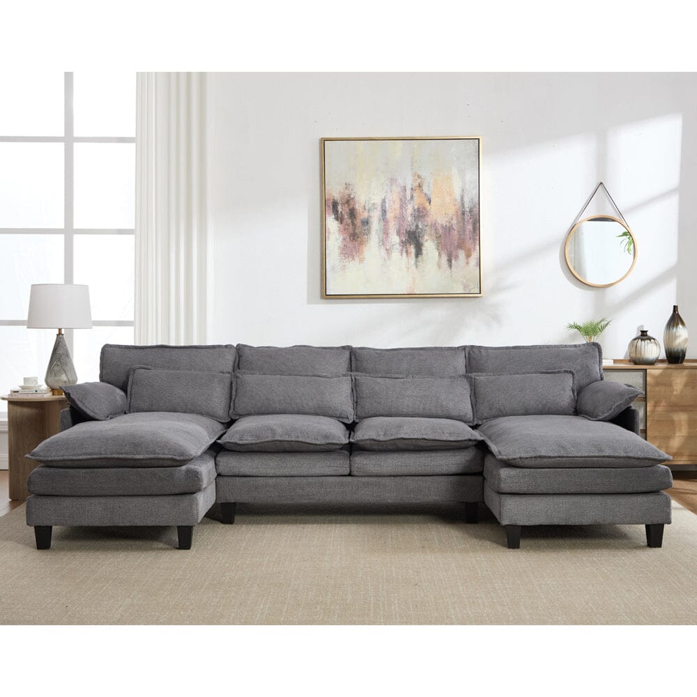 Modular Sofa with Chenille Upholstery and Customizable Configuration Living and Home 