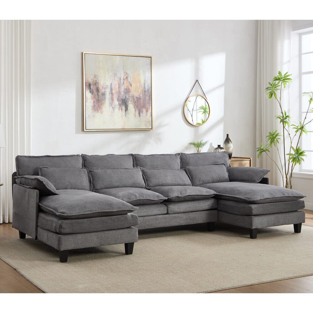 Modular Sofa with Chenille Upholstery and Customizable Configuration Living and Home 