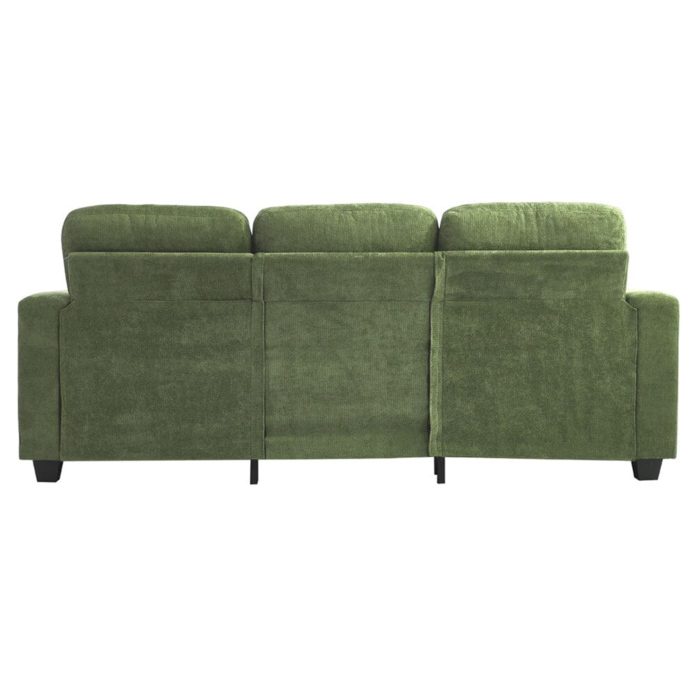 Three-Seater Sofa with Chenille Upholstery and Plush Cushioning Living and Home 