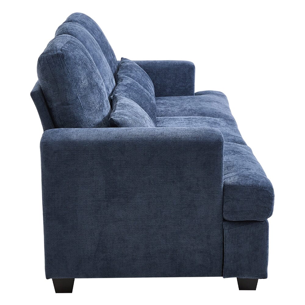 Three-Seater Sofa with Chenille Upholstery and Plush Cushioning Living and Home 