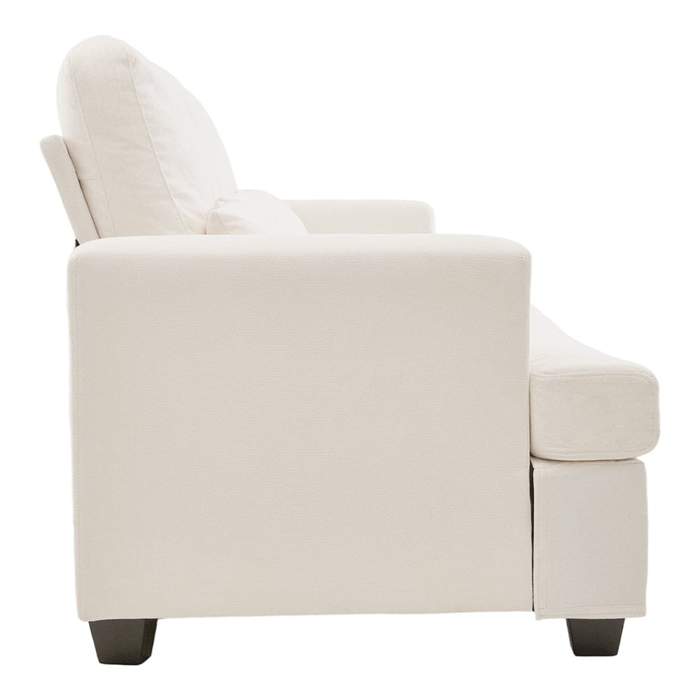 Three-Seater Sofa with Chenille Upholstery and Plush Cushioning Living and Home 
