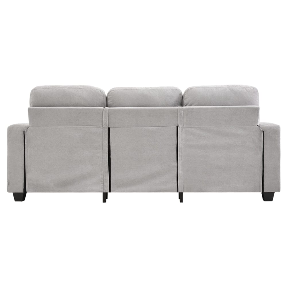 Three-Seater Sofa with Chenille Upholstery and Plush Cushioning Living and Home 