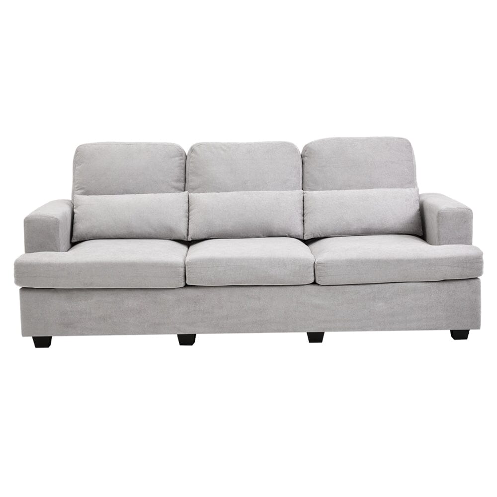 Three-Seater Sofa with Chenille Upholstery and Plush Cushioning Living and Home 