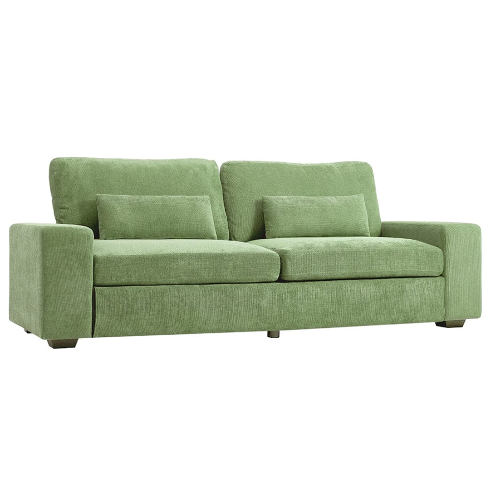 Two-Seater Sofa with Chenille Upholstery and Plush Cushioning Living and Home 