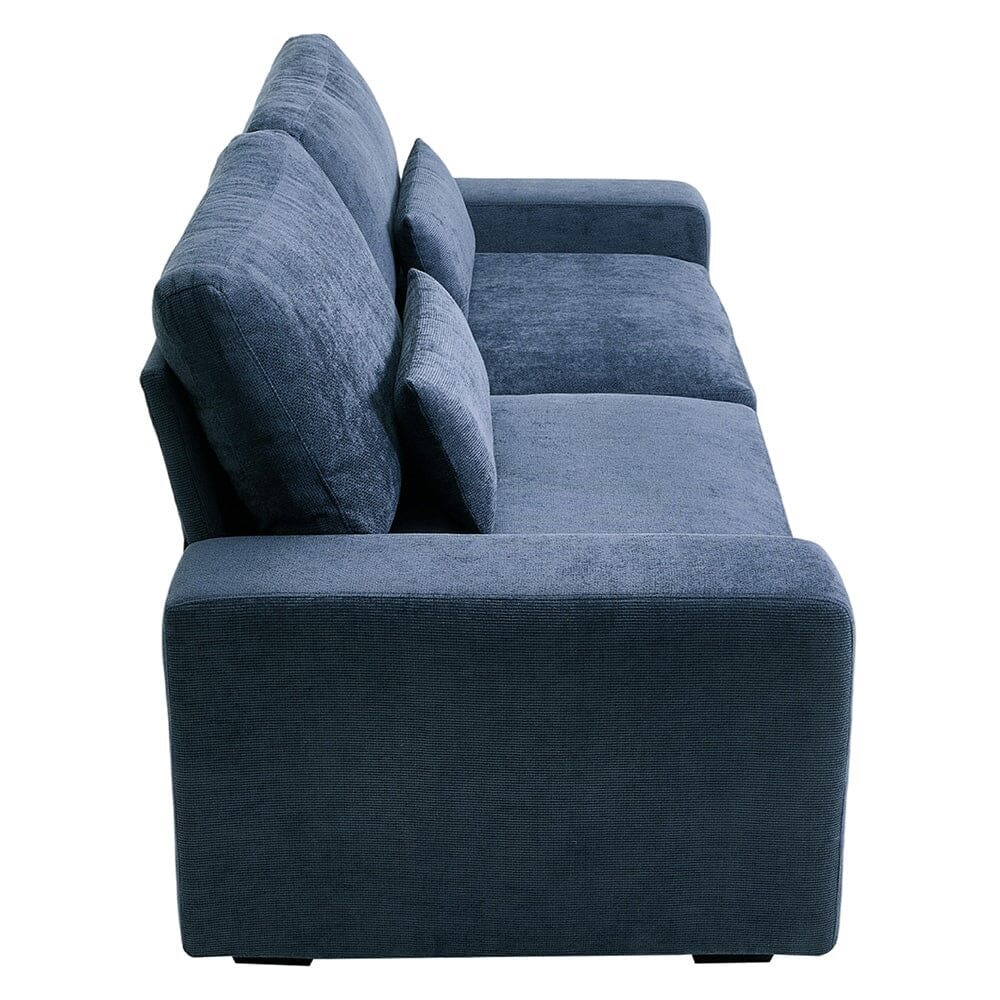 Two-Seater Sofa with Chenille Upholstery and Plush Cushioning Living and Home 