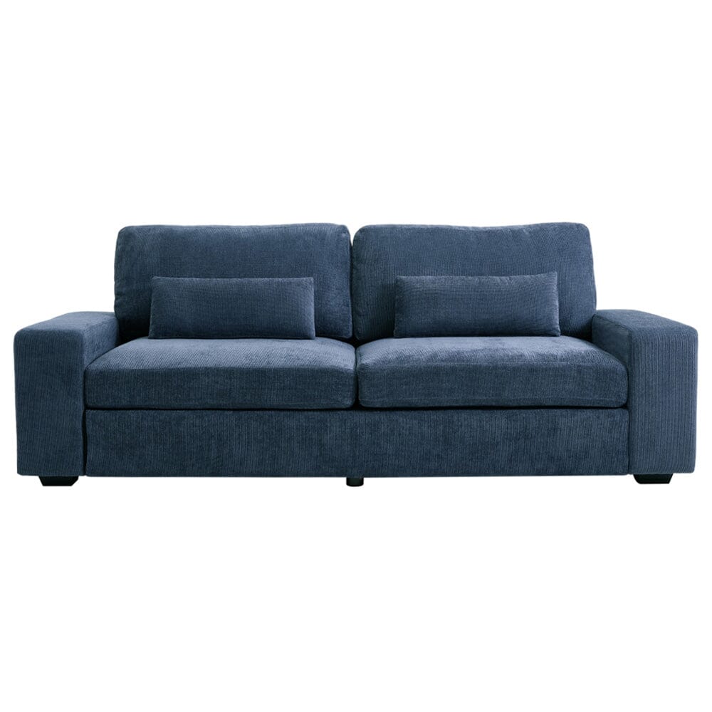 Two-Seater Sofa with Chenille Upholstery and Plush Cushioning Living and Home 
