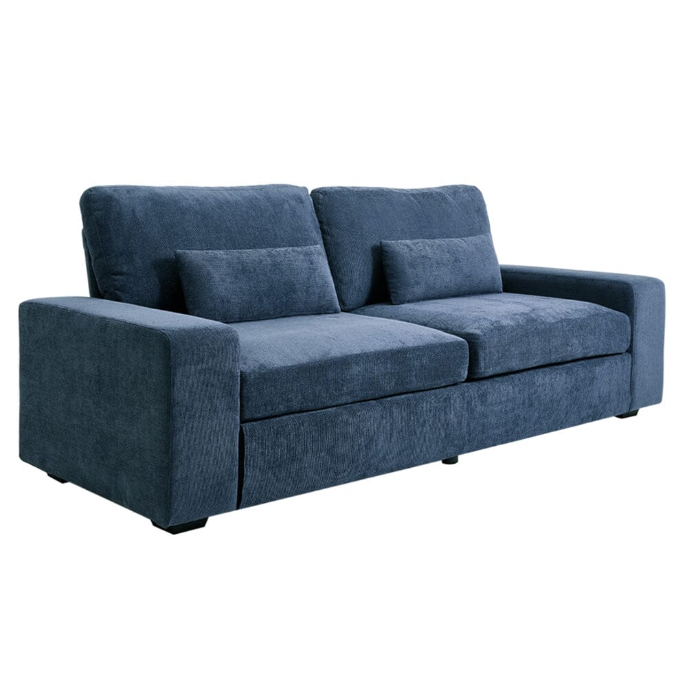 Two-Seater Sofa with Chenille Upholstery and Plush Cushioning Living and Home 