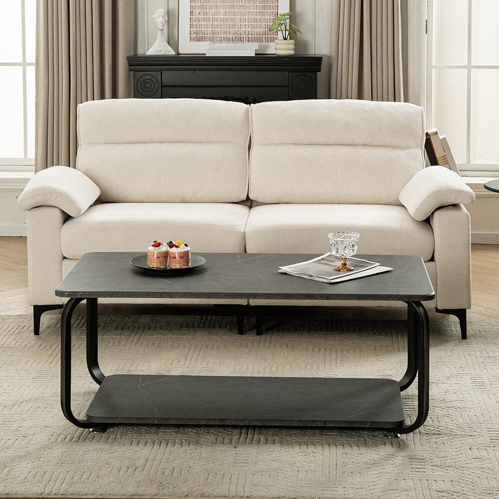 Chenille Sofa with Gold Plated Feet and Sturdy Metal Legs Living and Home 