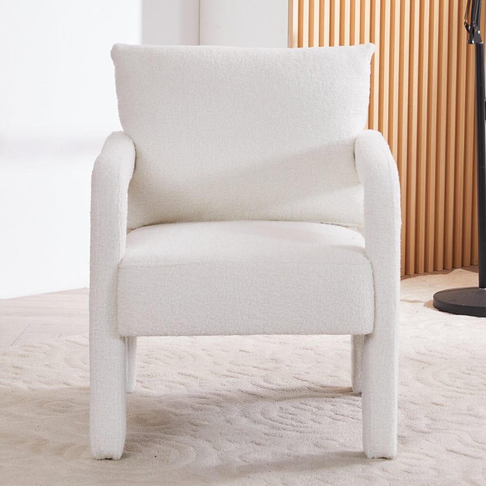 Boucle & Chenille Accent Chair Collection Living and Home 