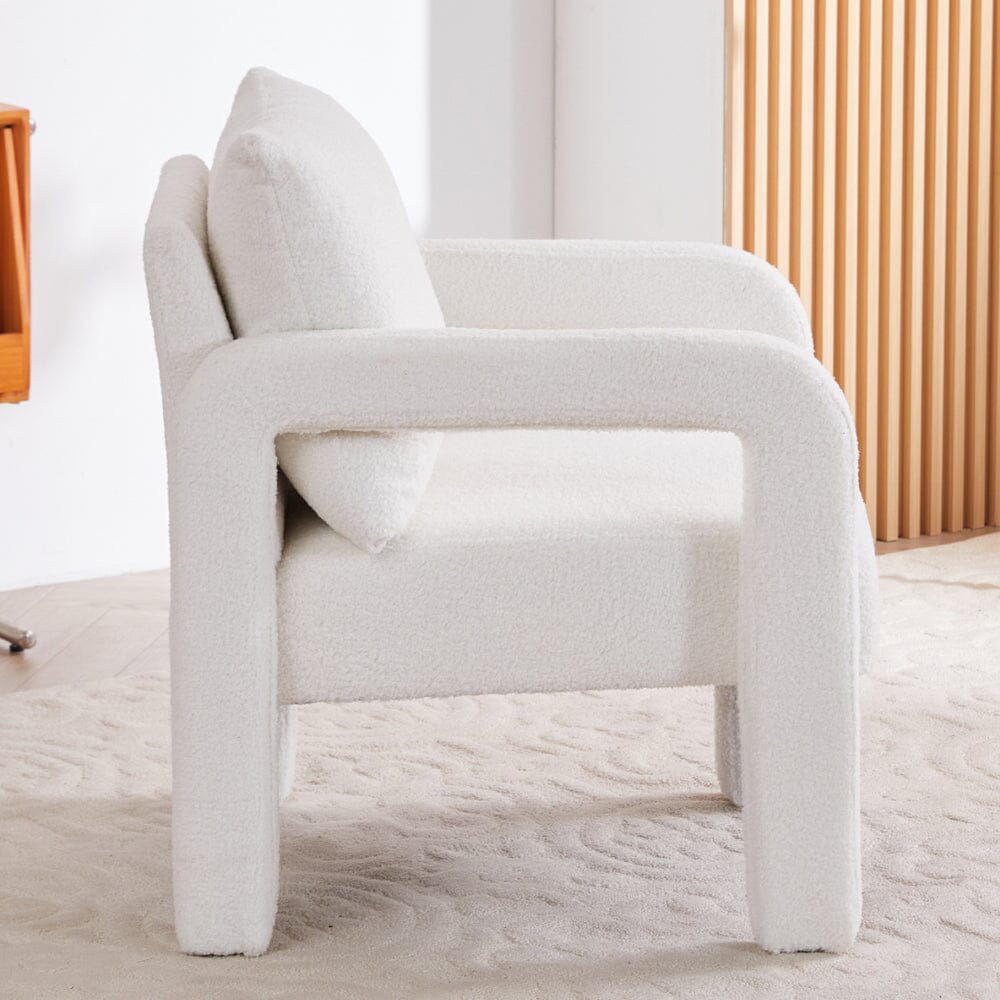 Boucle & Chenille Accent Chair Collection Living and Home 