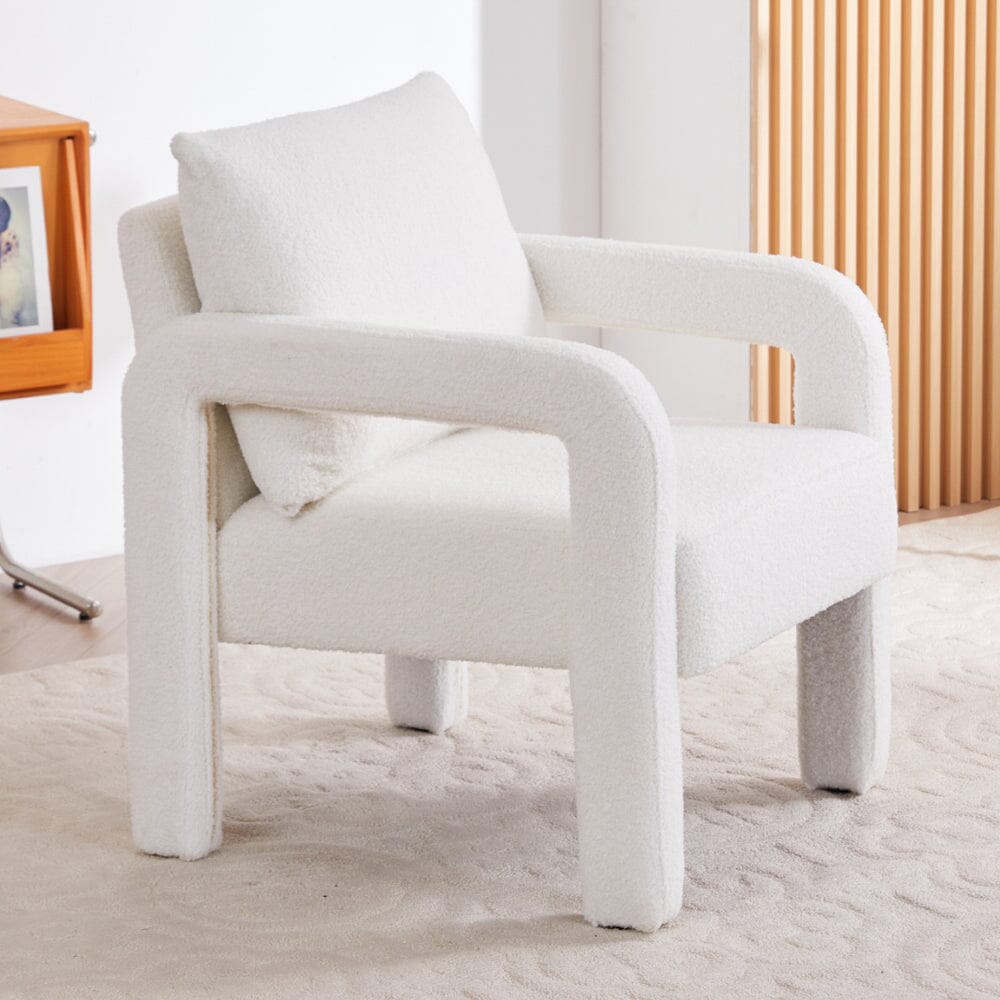 Boucle & Chenille Accent Chair Collection Living and Home 