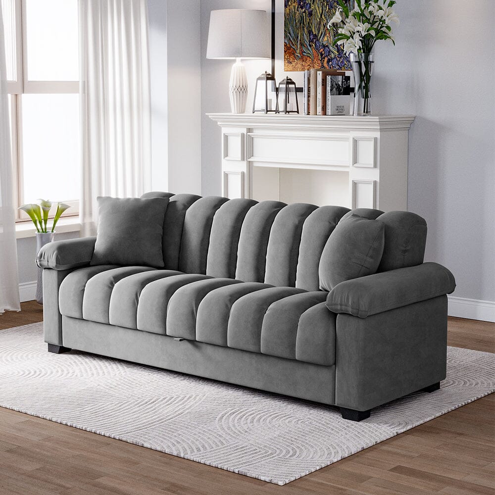 Grey Channel Sleeper Sofa Bed Sofa Beds Living and Home 