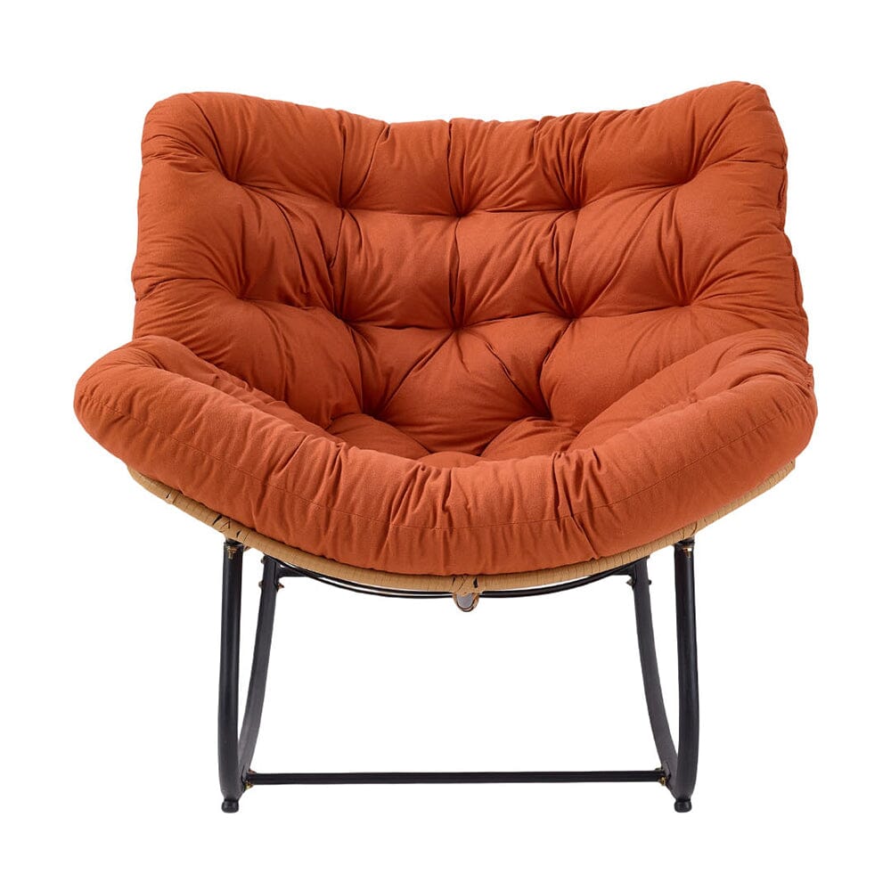 Large Oversized Nest Rocking Chair with Tufted Cushion Collection Living and Home 